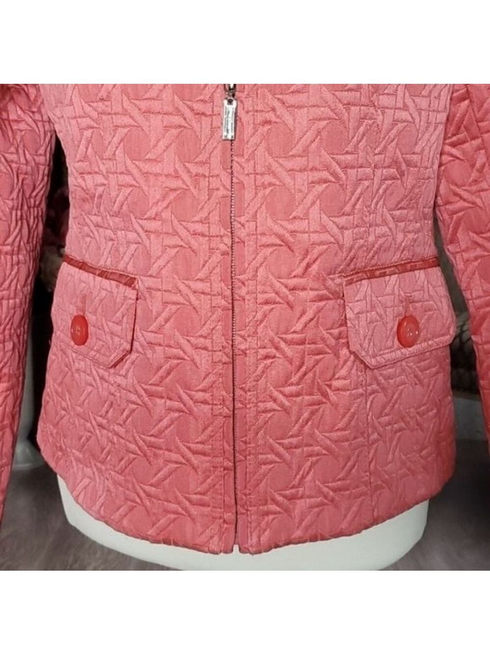 WeatherTamer Pink Quilted Zip Jacket Women’s Small - Picture 4 of 10
